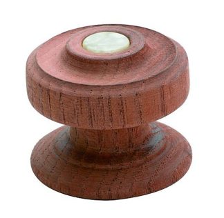 Cedar / Mahogany  Button Knob - Woodscrew - 40mm