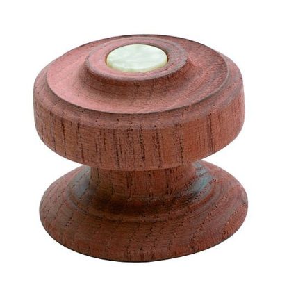 Cedar / Mahogany  Button Knob - Woodscrew - 40mm