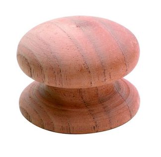 Cedar / Mahogany  Knob - Woodscrew - 48mm