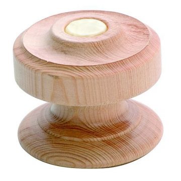 Pine  Button Knob - Woodscrew - 40mm