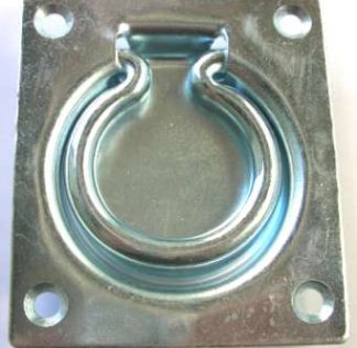 Trap Door Ring Handle 75x90mm   - Zinc Plated Steel