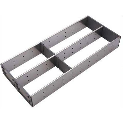 Cutlery Organiser. 202mm(W) X 64mm(H) X 473mm(L). Double Row