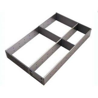 Cutlery Organiser. 473mm X 291mm X 64mm(H). Double Row With Extra Section