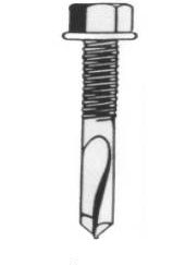 Self Drilling Hex Washer Head - 12-14x32mm - Extended Point