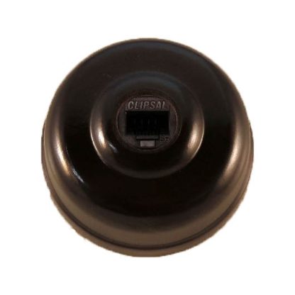 Bakelite Series Data Socket - Brown - 58mm diameter