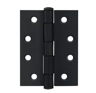 Trio Hinges 100x75x2.5mm - Matt Black - Pair