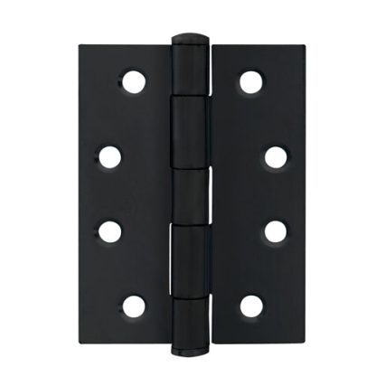 Trio Hinges 100x75x2.5mm - Matt Black - Pair