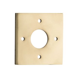 Tradco 0240 Adaptor Plate Pair Square Rose Polished Brass H60xW60mm