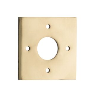 Tradco 0240 Adaptor Plate Pair Square Rose Polished Brass H60xW60mm
