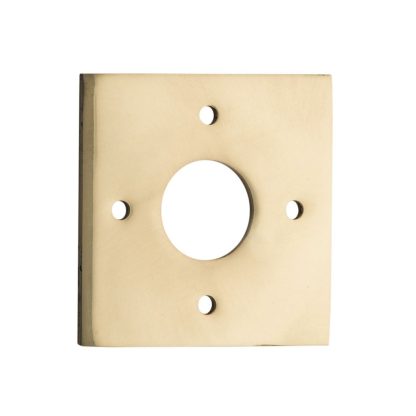 Tradco 0240 Adaptor Plate Pair Square Rose Polished Brass H60xW60mm