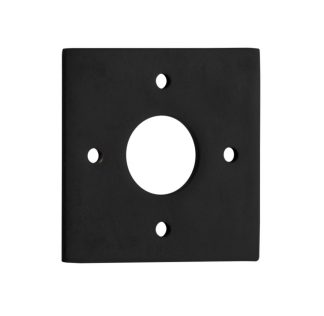 Tradco 0243 Adaptor Plate Pair Square Rose Matt Black H60xW60mm