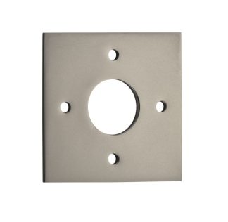 Tradco 0249 Adaptor Plate Pair Square Rose Satin Nickel H60xW60mm
