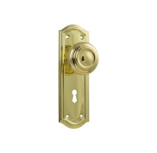 Tradco 1073 Door Knob Kensington Lock Polished Brass H175xP57xW58mm