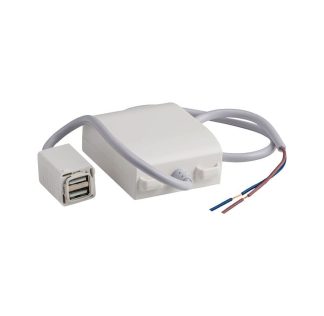 5468 - USB Socket Mechanism Fast Charging White.