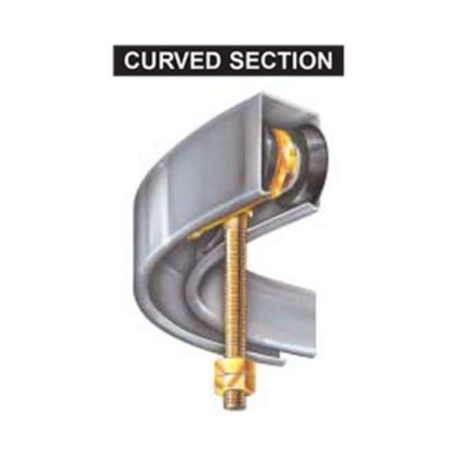 Eltrak Track 450kg Rated – Curved – Galvanised