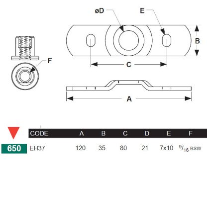 Eltrak EH37 Top Plate - 650kg series - Image 5