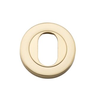 Tradco 20060 - Escutcheon Oval Polished Brass. Sold as a pair