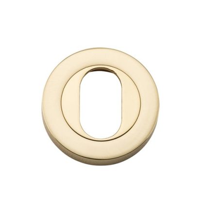Tradco 20060 - Escutcheon Oval Polished Brass. Sold as a pair