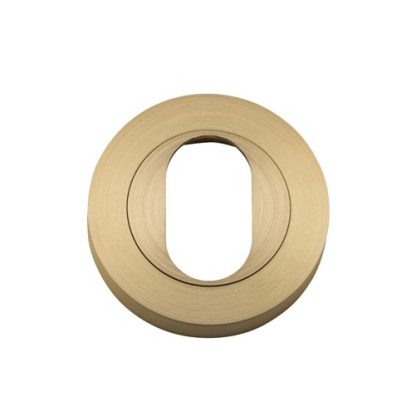 Tradco 20066 - Escutcheon Oval Satin Brass. Sold as a pair