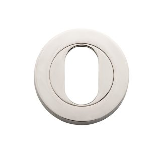 Tradco 20068 - Escutcheon Oval Polished Nickel. Sold as a pair