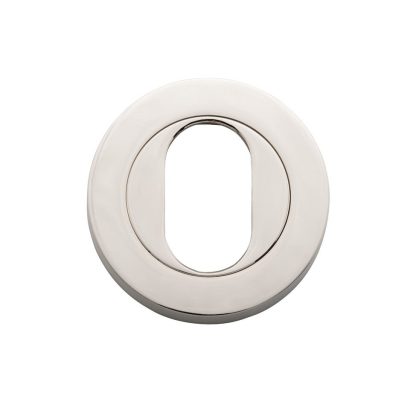 Tradco 20068 - Escutcheon Oval Polished Nickel. Sold as a pair