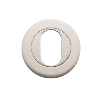 Tradco 20069 - Escutcheon Oval Satin Nickel. Sold as a pair