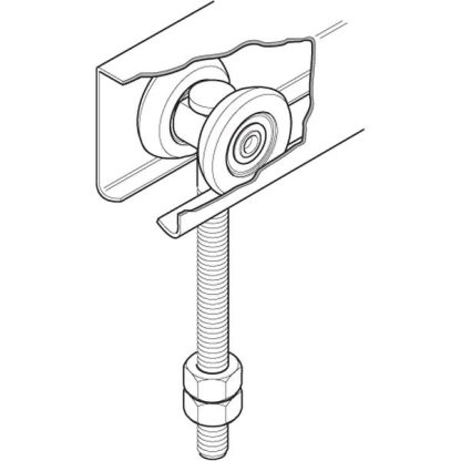 Sliding Door Roller. Eltrak ED7LP 2 Wheel - Image 3