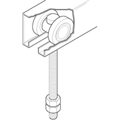 Eltrak EH7 Two Wheel Sliding Door Swivel Carriage. - Image 3