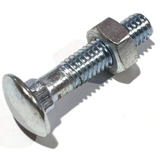 Cup Head Bolt-Carriage Bolt - Zinc Plated - Various Metric Sizes