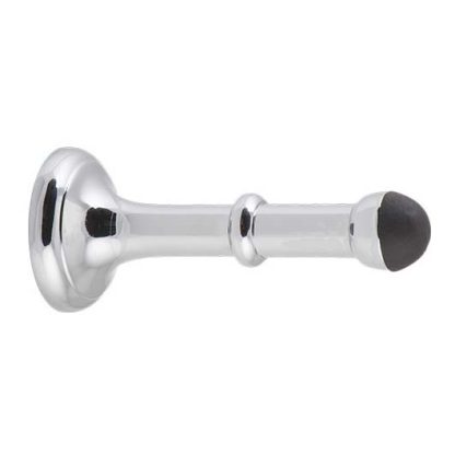 9837 Door Stop Concealed Fix. Large Chrome Plated. D43xP100mm