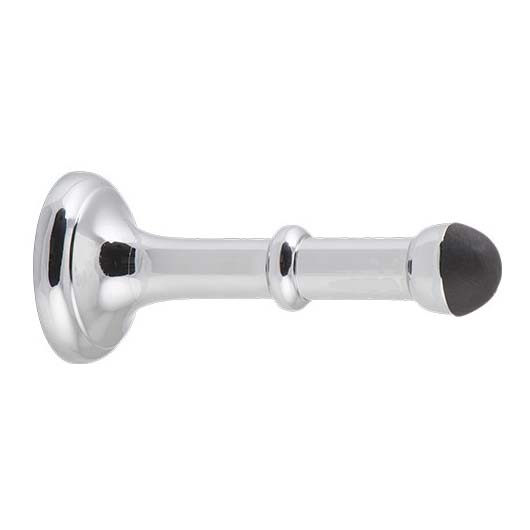 9837 Door Stop Concealed Fix. Large Chrome Plated. D43xP100mm