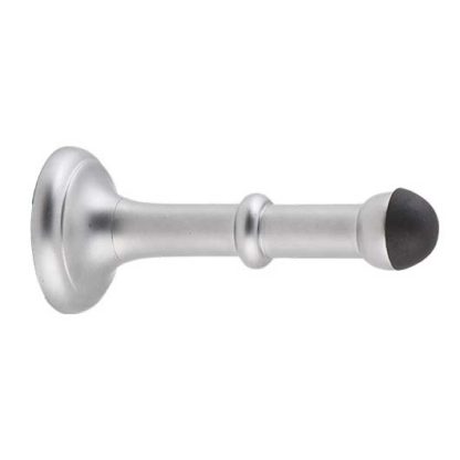 9838 Door Stop Concealed Fix. Large Satin Chrome. D43xP100mm