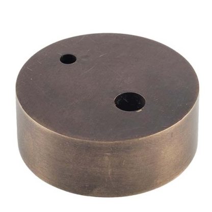 9844 Door Stop Spacer. Oval Antique Brass. H15xD40mm