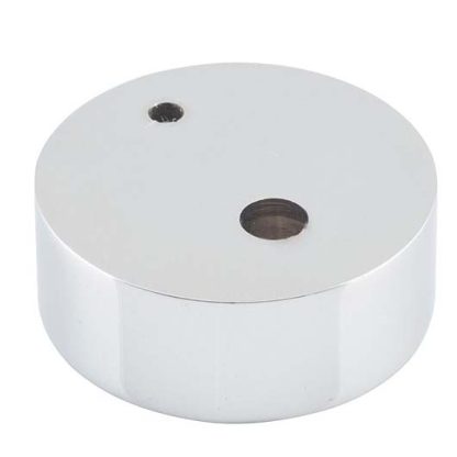 9847 Door Stop Spacer. Oval Chrome Plated. H15xD40mm