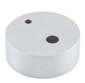 9848 Door Stop Spacer. Oval Satin Chrome. H15xD40mm