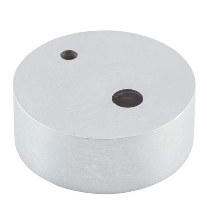 9848 Door Stop Spacer. Oval Satin Chrome. H15xD40mm