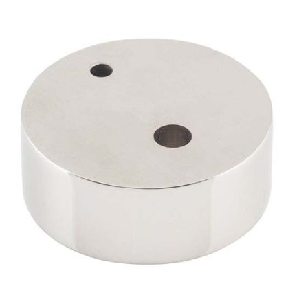 9851 Door Stop Spacer. Oval Polished Nickel. H15xD40mm