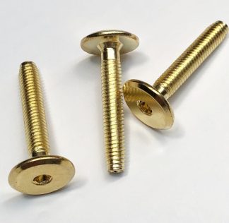 Demon Bolt. M6 Thread. Brass Plated