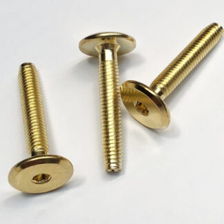 Demon Bolt. M6 Thread. Brass Plated