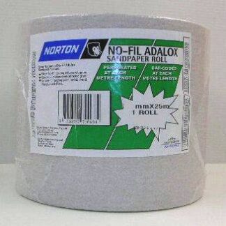 No-Fil Sandpaper Roll. 100mmx25m. Various Grit Sizes