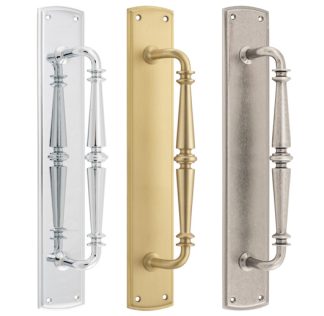 Iver Sarlat Pull Handle on Backplate - 380x65mm