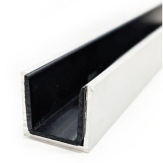 All Weather Aluminium Guide Channel with PVC insert 6500mm