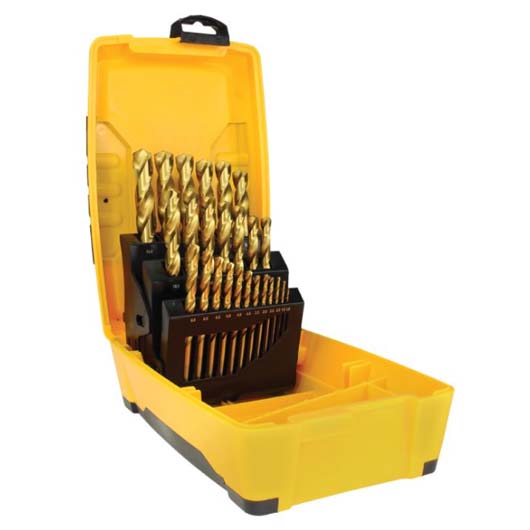 Drill Set 25pcs Metric - 1.0 - 13.0mm - High Speed Steel - Gold Series