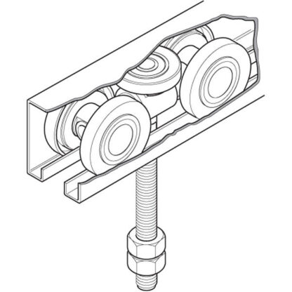 Eltrak Heavy Sliding Door Roller. 850kg - Image 2
