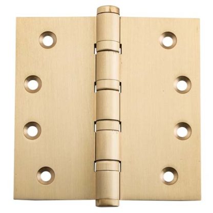2814 Hinge - Ball Bearing Hinge - Satin Brass - 100x100mm