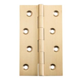 2822 Hinge - Butt Hinge - Fixed Pin - Satin Brass - 100x60x2.5mm