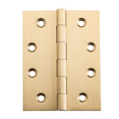 2823 Hinge - Butt Hinge - Fixed Pin - Satin Brass - 100x75x3mm