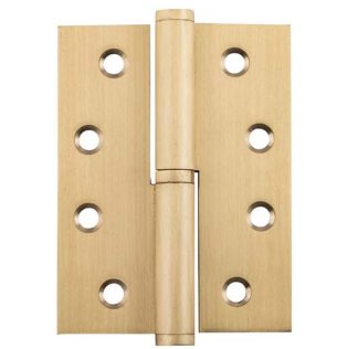 2845 Hinge - Lift Off Hinge - Right Hand - Satin Brass - 100x75x2.5mm