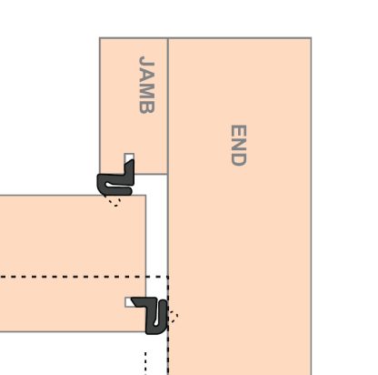 Z Soft Seal Stripping. To seal the perimeter of Bi-Fold doors - Image 2