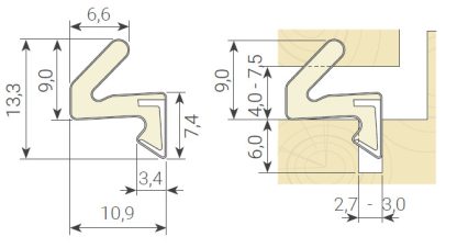 Z Soft Seal Stripping. To seal the perimeter of Bi-Fold doors - Image 3